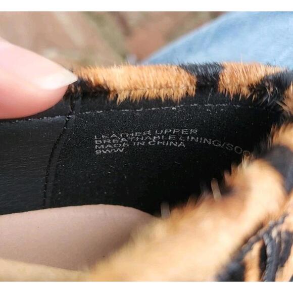 Wydr Studios Reese Low Heel Classic Loafers Shoes, Leopard Print, Women's US 9WW - Picture 7 of 9